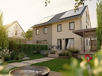 Entdecken Sie zahlreiche Varianten vom Haustyp Doppel- und Reihenhäuser wie zum Beispiel das Doppelhaus Mainz 128