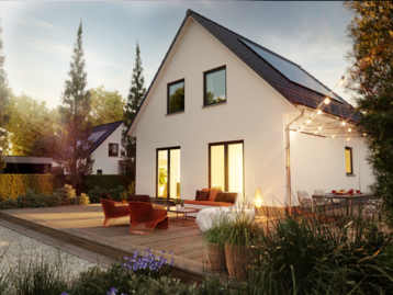 Raumwunder 100 – Großzügiges Wohnen auf kleiner Fläche Massivhaus Raumwunder 100 von Town & Country Haus mit kompakter Grundfläche und cleverer Raumaufteilung – rund 100 m² Wohnkomfort auf nur ca. 70 m² Baufläche.